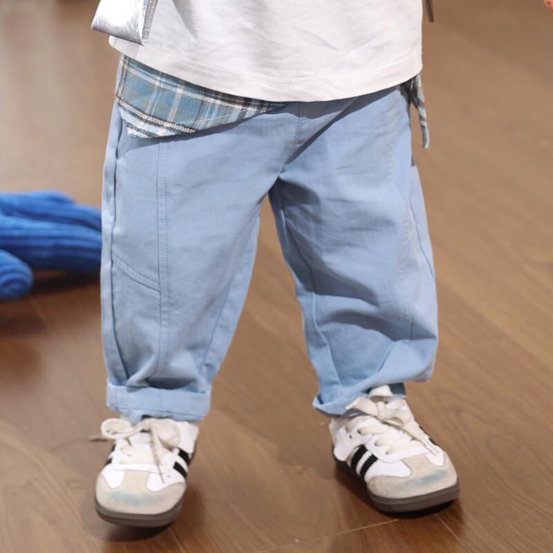 LUSON Boys  Pure Cotton Cargo Casual Pants 110