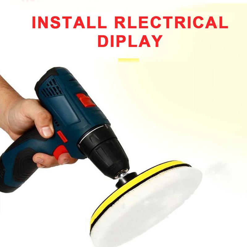 5 stücke Auto Polish Pad Polierscheiben Kit Auto Karosserielack Pflege Polierer Weiche Wolle Wachsschwamm Maschine Sauberes Zubehör