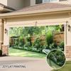 2D Wooden Fence Greenery Background Cloth for Photo Booth & Party Decor