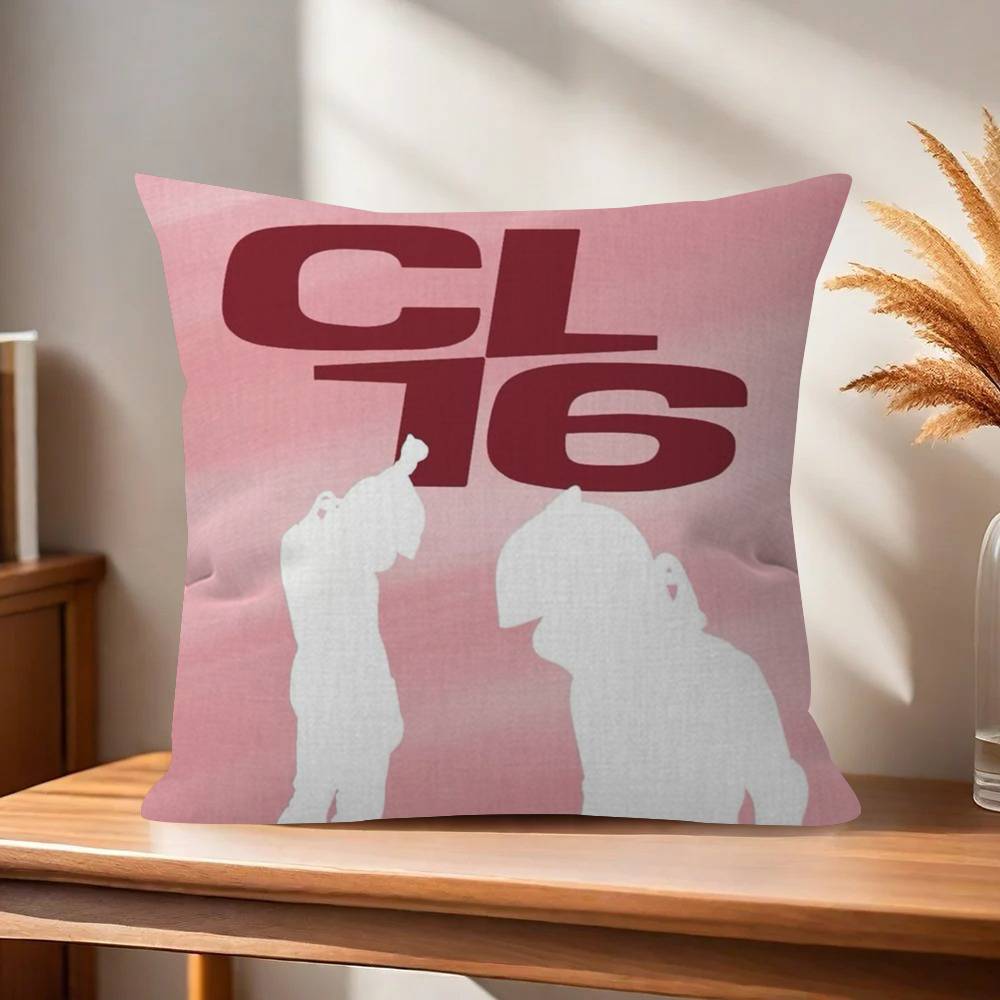 

Pillow Covers Cartoon Sofa Decorative Home Doublesided Printing Short Plush Cute Cushion Cover COOL LOGO LLeclerc 16 30x30cm
