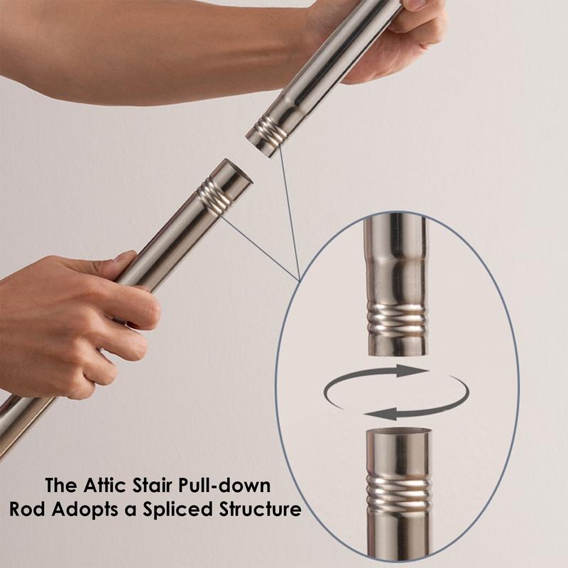 Attic Pull System Hook Set Efficient Labor-Saving Ladder Pull System Kit Portable Ladder Accessories for Home Improvement