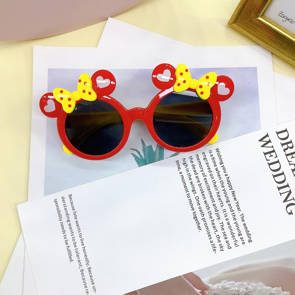 Fashionable And Cute With Cartoon Concave Design, Baby Sunglasses For Travel, UV Resistant Children's Sunshades