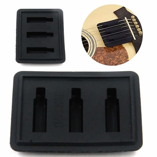 Hng Kiang Hu Guitar Sound Hole Cover, Mute, Silencer, Prevents Feedback, Perfect for Nighttime Practice, 2 Pieces, Fits 38/39 Guitars