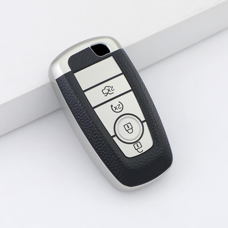 Ford Mondeo, New Focus, Edge, Everest, Ecosport Leather Key Cover