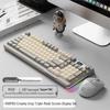 EWEADN V98Pro Triple-Mode Wireless Keyboard and Mouse Set with Smart Screen