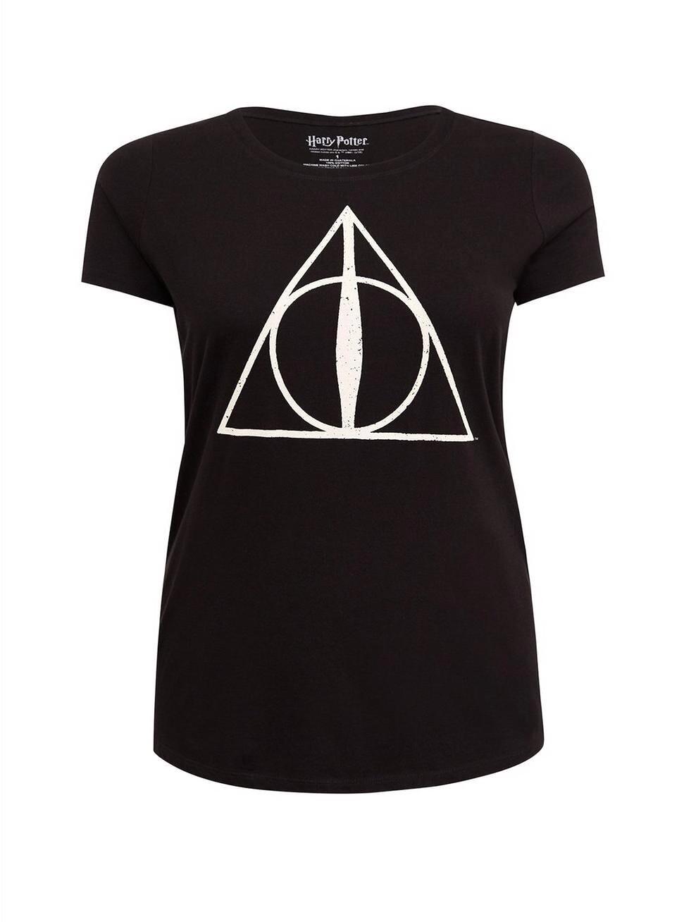 Torrid Harry Potter Movie Deathly Hallows Scoop neck Tee Shirt New XXL