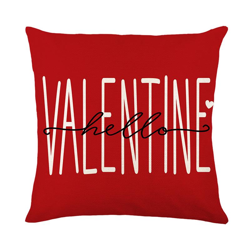 Valentine's Day Pillow New Love Pillow Case Decorative Sofa Pillow Polyester Printed Home Pillow Case