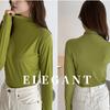 Women's Modal Turtleneck Undershirt Long Sleeve T-shirt Spring Autumn Winter Solid Color Stretch Tight Top