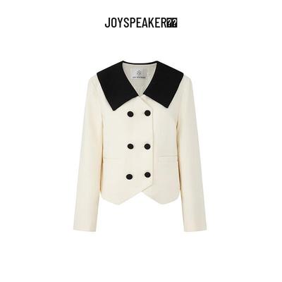 JOY SPEAKER Women's French Style Short Tweed Jacket