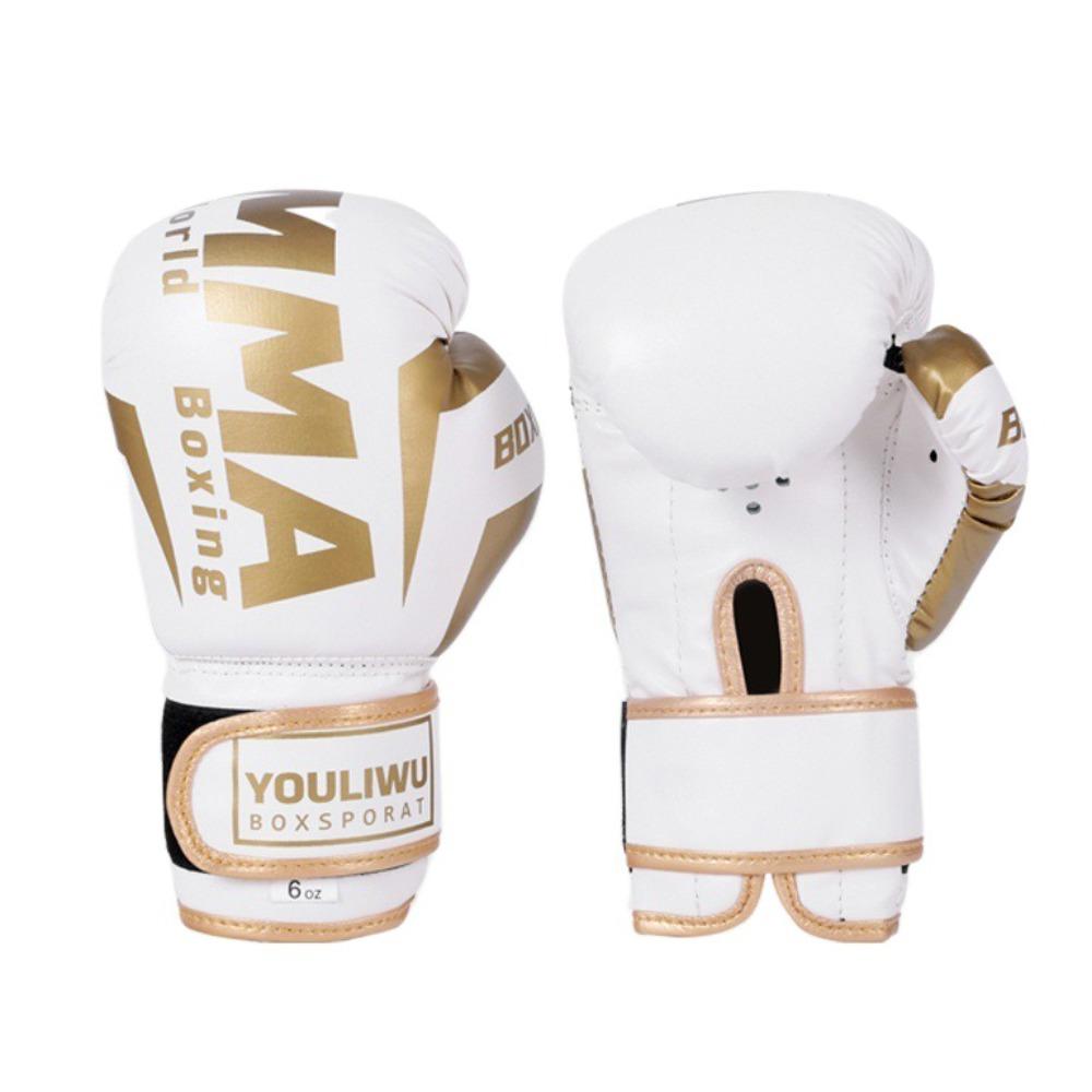 PU Leather Boxing Gloves Breathable Punching Training Gloves Protection Kickboxing Gloves  Sparring