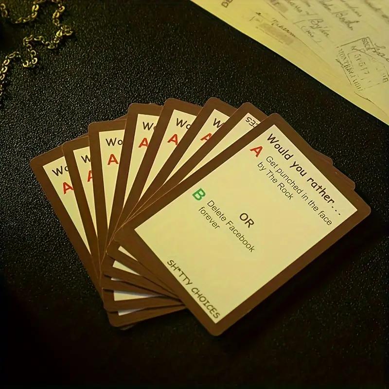 Shitty Choices Card Board Game Card Games for Adults Party Card Games for Adults and Family Perfect Entertainment Gifts