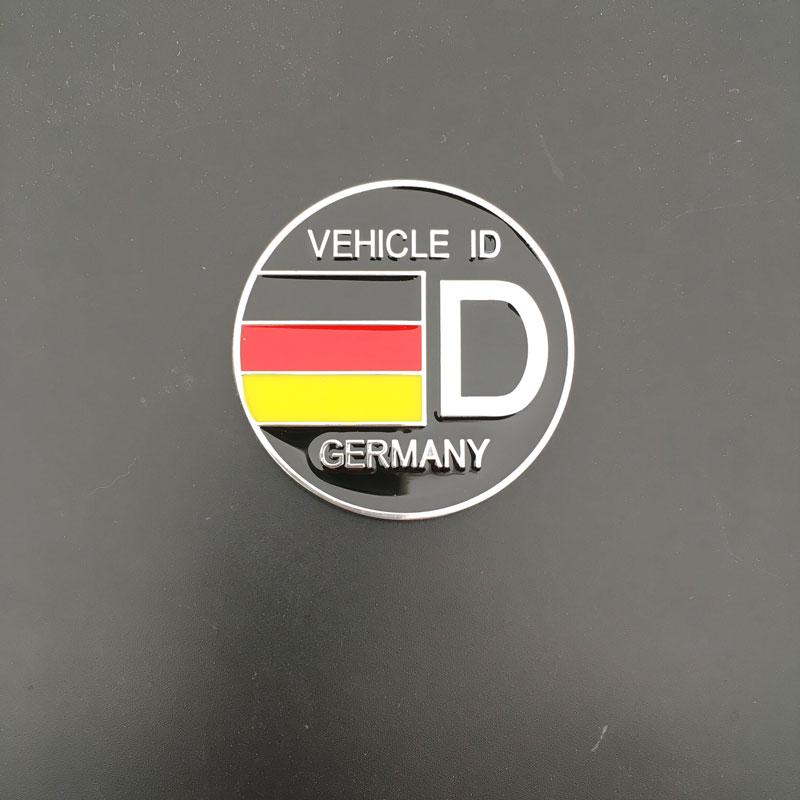 New Design 3D Metal Car Mudguard Trunk Door mark Sticker Germany VEHICLE ID Emblem Badge Sticker For VW WOLFSBURG zf4