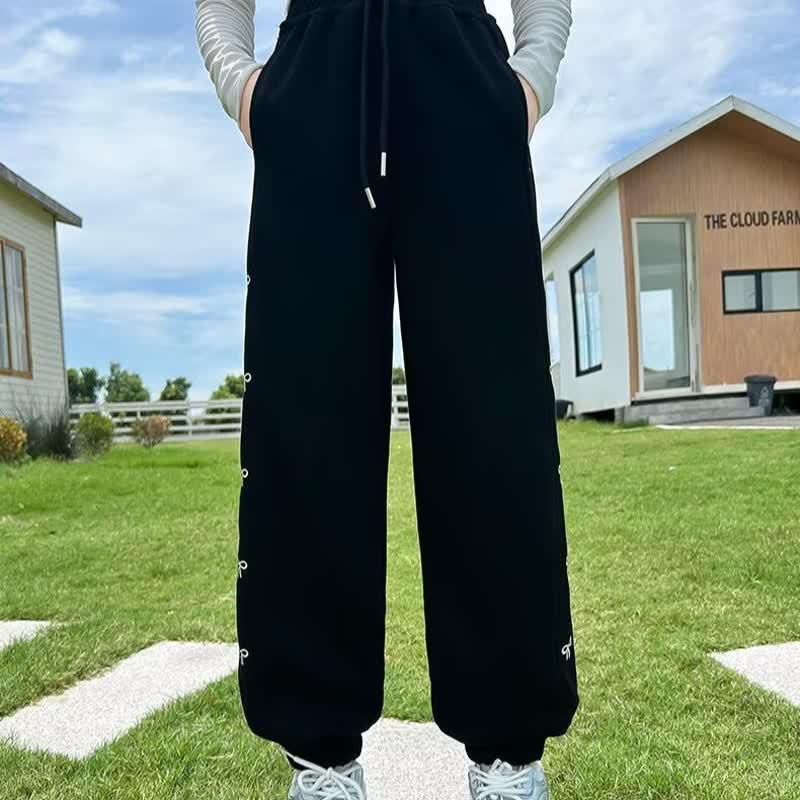 

Женские спортивные штаны на флисовой подкладке: Уютный осенне-зимний стиль, плотный и универсальный для детей среднего и большого роста. 170