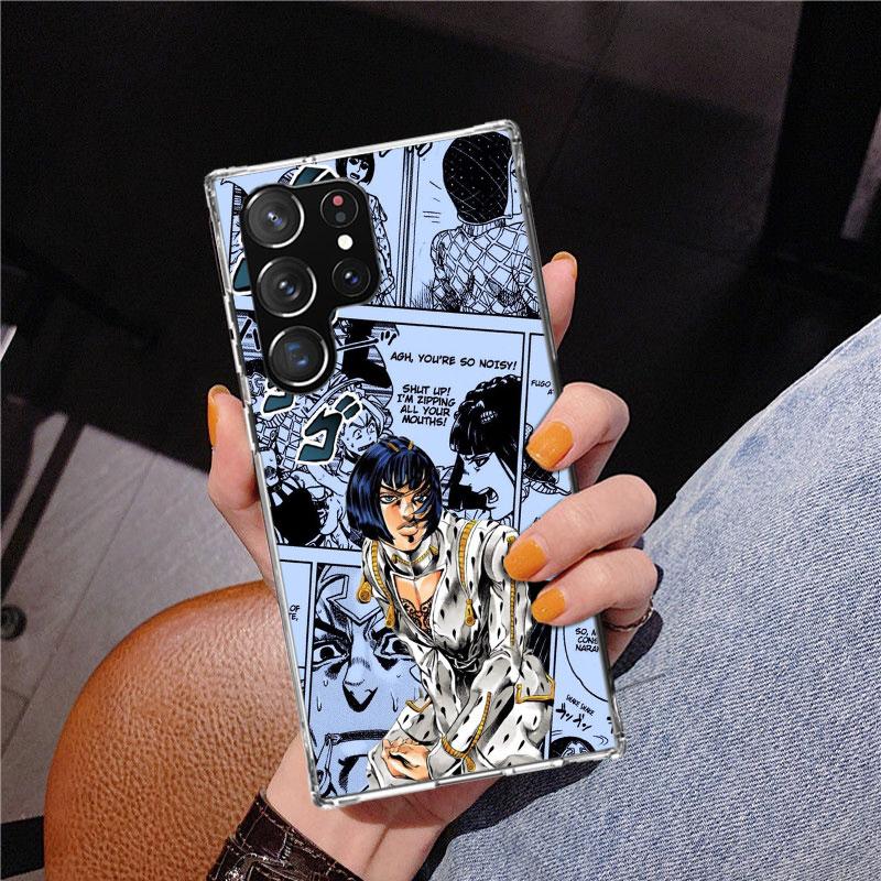 JoJo Adventure Bruno Buccellati Phone Case For Samsung Galaxy S24 S25 Edge S26 Ultra S23 S22 S21 Plus S20 FE + Personalized Prin
