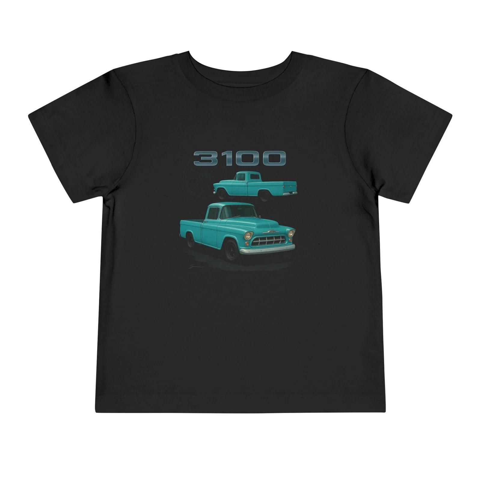 1956 Chevy 3100 Toddler T-Shirt – Aqua Classic Pickup Graphic Tee M