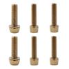 Bike Stem Bolts,Steel Tapered Bike Stem Bolts Bicycles Handlebar Bolts Screws with Washers for MTB/Road Bike