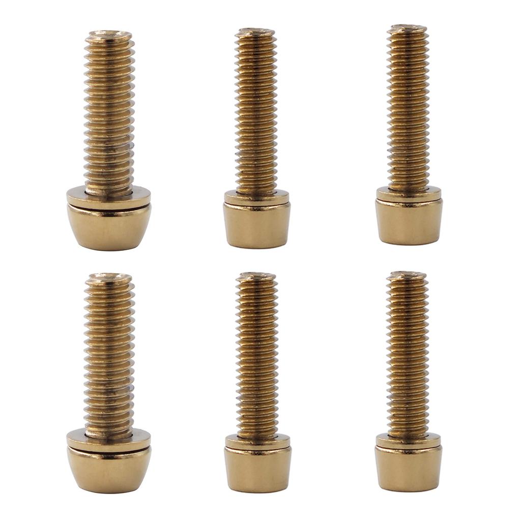 Bike Stem Bolts,Steel Tapered Bike Stem Bolts Bicycles Handlebar Bolts Screws with Washers for MTB/Road Bike