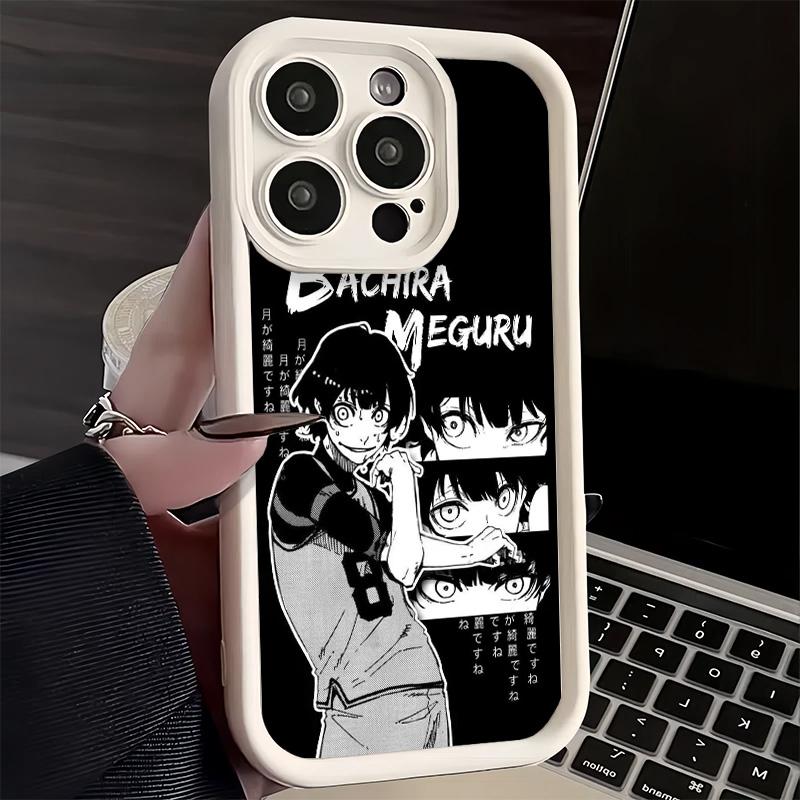 Phone Case for iPhone 17 Air 16E 15 16 Pro Max Blue L-Lock Bachira Meguru Cover 14 Plus 13 12 Mini Soft Shell Silicone Fundas
