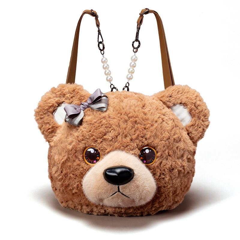 Small And Large Cat Plush Backpack For Children Girls Travel And School Accessories
