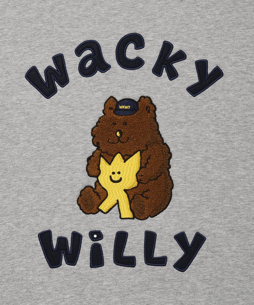 Wacky Willy Kiki And Friends Graphic Sweatshirt Gray