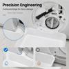 Washer Drain Pan Set with White Raised-Edge Tray and Drain Fittings for Household Laundry Room Water Control in Small Spaces