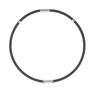 Static Elimination Necklace Titanium Magnetic Germanium Unisex Silicone 2 Sizes Be Worn In All [BCletty] [Can Seasons] (55CM, Black)