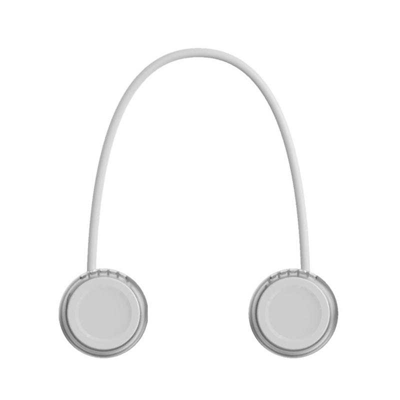 

Портативный подвесной вентилятор на шею 1600 мАч 3 скорости Hands Free Низкий уровень шума USB Перезаряжаемый Безлопастной Носимый