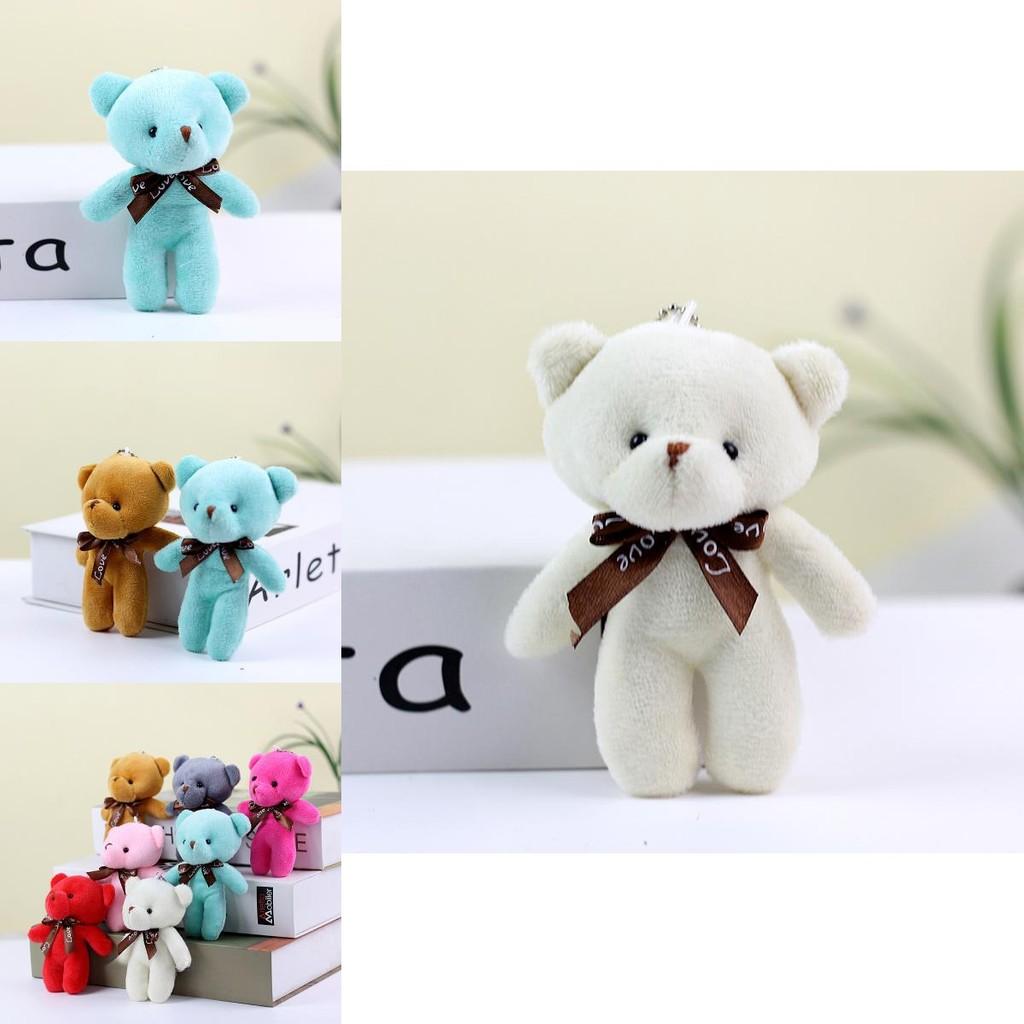 Adorable Teddy Bear Plush Toy Keychain Soft Stuffed Animal Doll Cute Gift