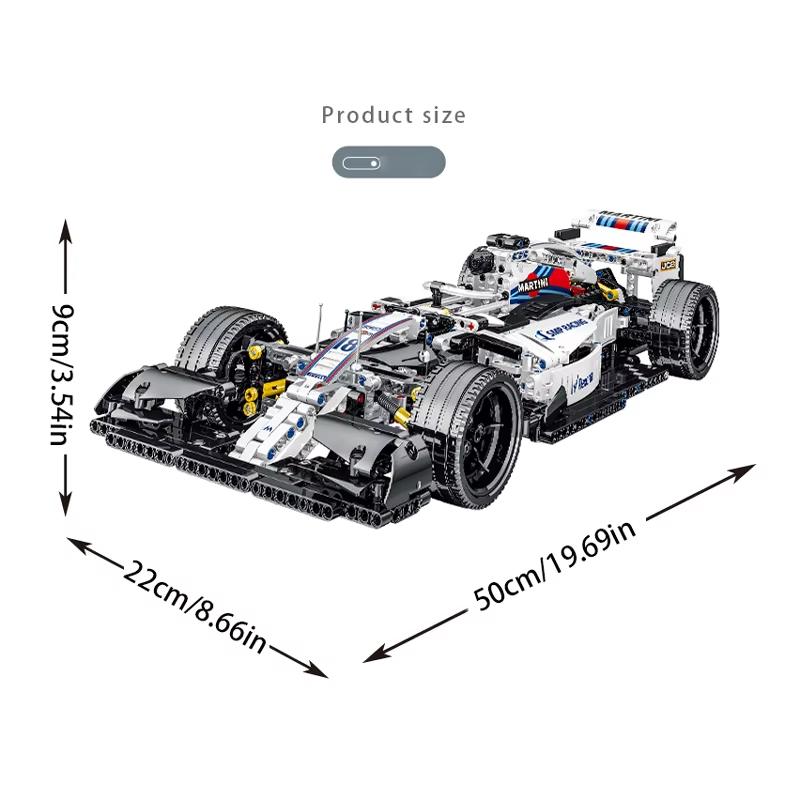 High-Standard 1152Pcs High-Tech First-Class F1 First-Class Racing Car Construction-Set High-Standard Construction-Blocks Collection Kit -