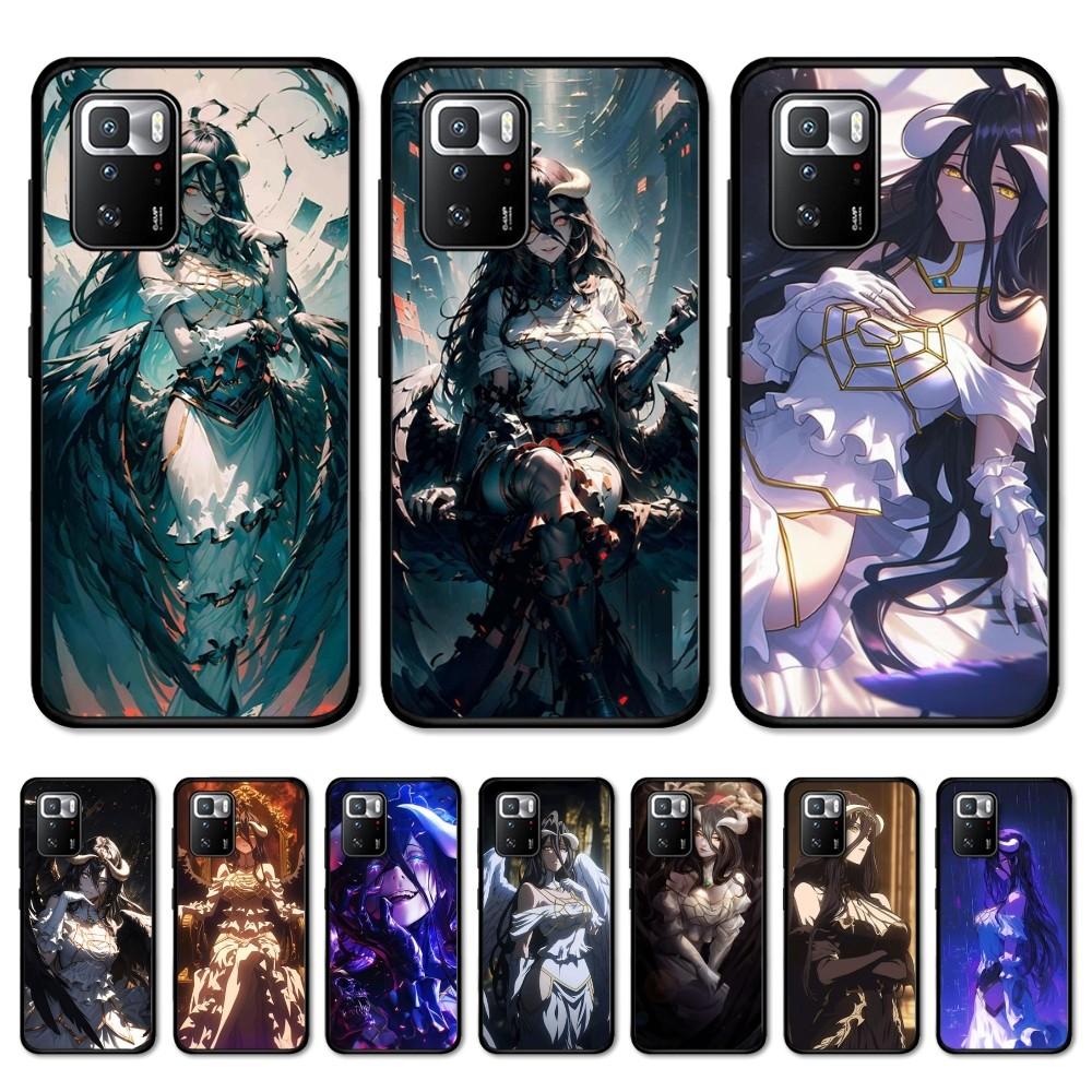 Anime Overlord Albedo Phone Case For Redmi Note 4 X 5 A 6 7 8 T 9 9S 10 11 11S 11Epro Poco M3 Pro
