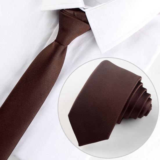 Men Suit Tie Narrow Design Solid Color Formal Suit Tie Business Banquets Weddings Suit Tie Outfit Accessory