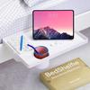 Clip-On Bedside Organizer: No-Drill Storage Rack with Phone Holder Tray