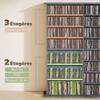 CD/DVD Storage Unit, 16 Compartments, 12 Shelves, 720 CDs, Grey