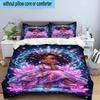 Galactic Princess Adventure 3pcs Bedding,Including 1pc Duvet Cover And 2pcs Pillowcases Perfect for Christmas,Ideal for Bedroom, Dormitory