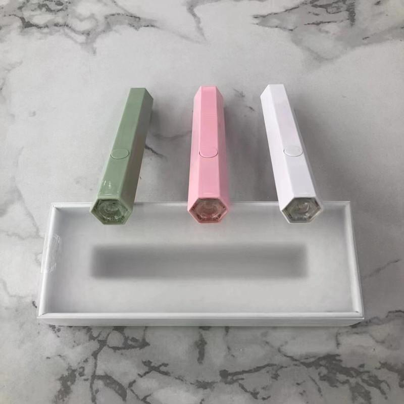 

Портативна салонна машина для швидкого висихання нігтів USB-сушарка для домашньої фототерапії Професійна УФ-світлодіодна лампа для нігтів Міні-ліхтарик Ручка hexagon рожевий