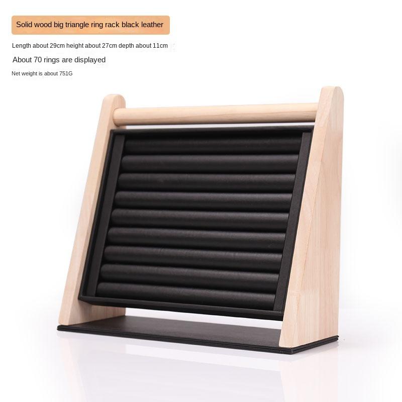 Solid Wood Three-dimensional Rings Earrings Earrings Necklaces Bracelets Display Shelves Jewelry Storage Display Shelves