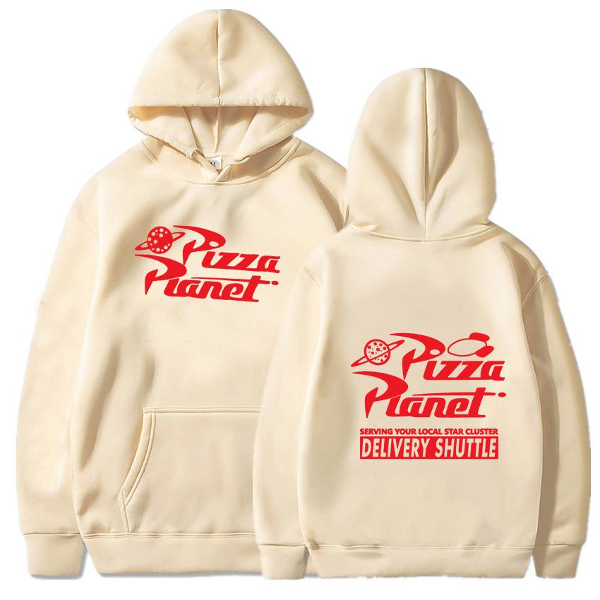 

Pizza Planet Serving Your Local Star Cluster Толстовки Толстовка унісекс з капюшоном Повсякденні пуловери стандартного крою Унісекс Толстовка з флісом XL