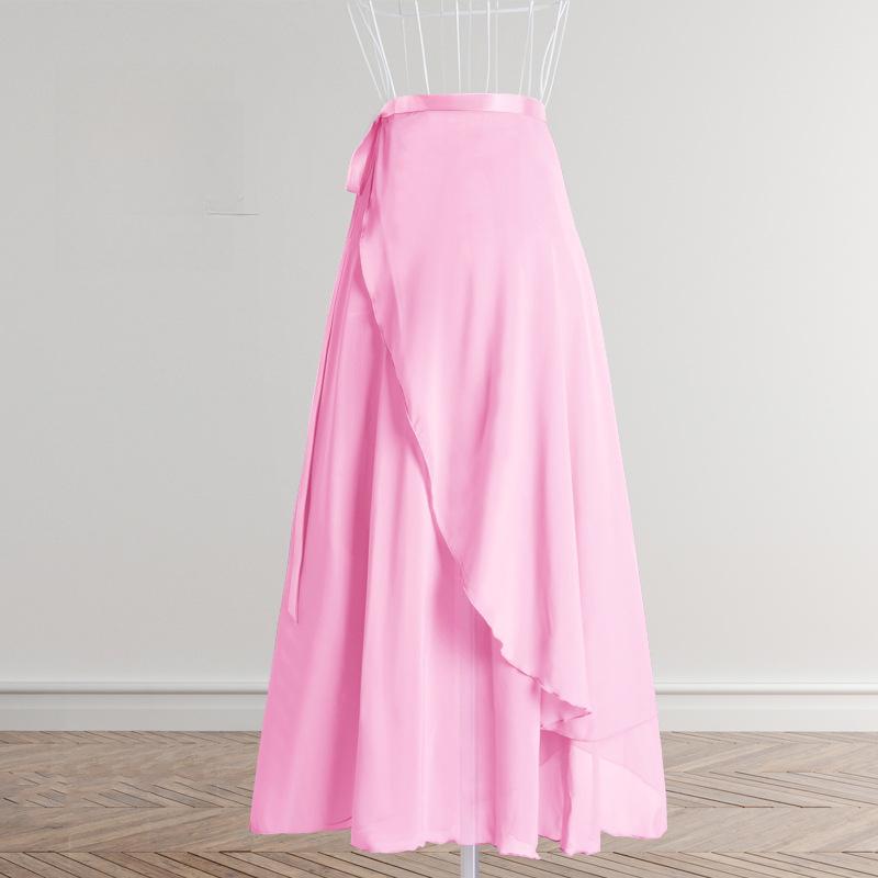 Female Ballet Long Skirt, Summer Adult Training Outfit, Long Chiffon Ballet Skirt, One-piece Skirt