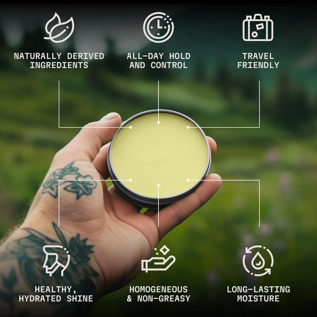 Crema per barba da uomo, olio per la cura della barba senza risciacquo, cera d'api