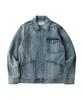 Universal Overall [Japan Heritage Line] Cone Denim Zip Up Jacket Light Blue