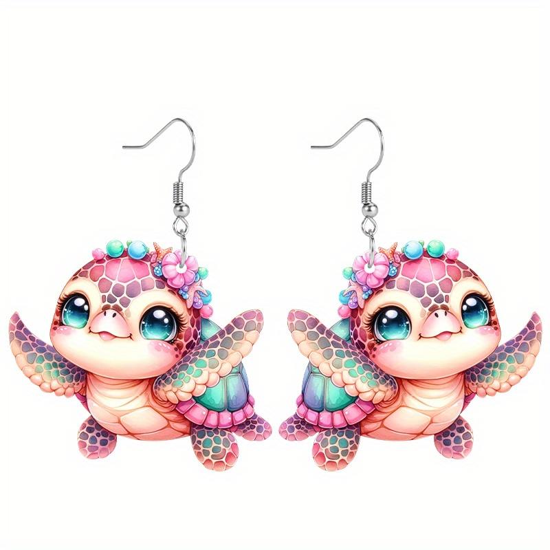 Niedliche Igel Acryl Ohrringe für Frauen Y2K Mode Hängeohrringe Tier Ohrringe Trendige Damenohrringe Geburtstags- und Feiertags Ohrring Schmuck Geschenk