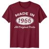 Made In 1966 Unisexs T Shirt 60th Birthday Gift Vintage sixty Year Old b