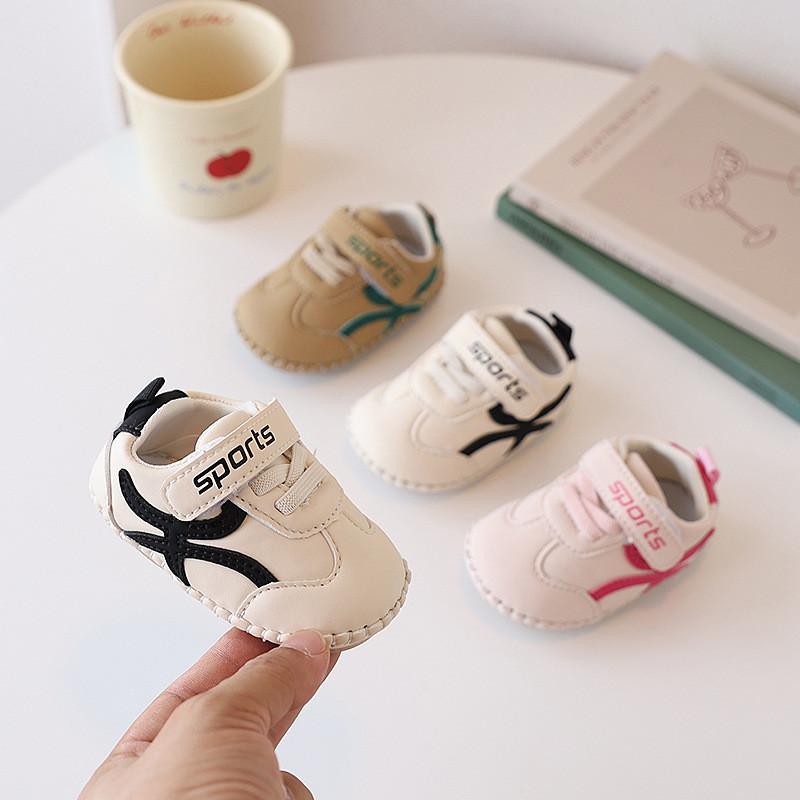 Baby Soft Sole Sneakers For Boys Girls With Magic Strap For Toddler Walkers