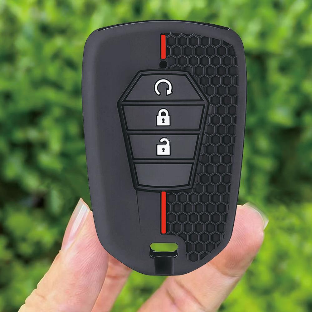 

for ISUZU Dmax D-max Mux 2025 2025+ D-max MU-X 3.0 Mux 3 Buttons Silicone Car Key Cover Remote Control Fobs Accessories Box