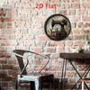 Vintage Sewing Machine Metal Wall Art Retro Decor for Living Room