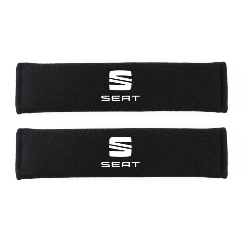 wszp1 2Pcs Car Seat Belt Shoulder Protector Cover Safety Belt Padding Pad for Seat Leon Cupra 4F 5F MK3 MK4 Ibiza 6F Arona Ateca Leon