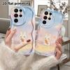 Phone Case: 2D Flat Samsung Galaxy A34 A35 M05 M06 S20 S22 S21 FE Plus 5G Protective Case, Couple Style, Pink Orange Clouds, Christmas and Halloween G