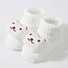 Niedliche Panda-Stricksocken für Kleinkinder, für alle vier Jahreszeiten, tragbar für Neugeborene, atmungsaktive, rutschfeste Kleinkindersocken
