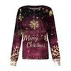 Dame fritidsjakke med langermet enkelt-breasted juletrykt beskyttelsesklær cardigan topp