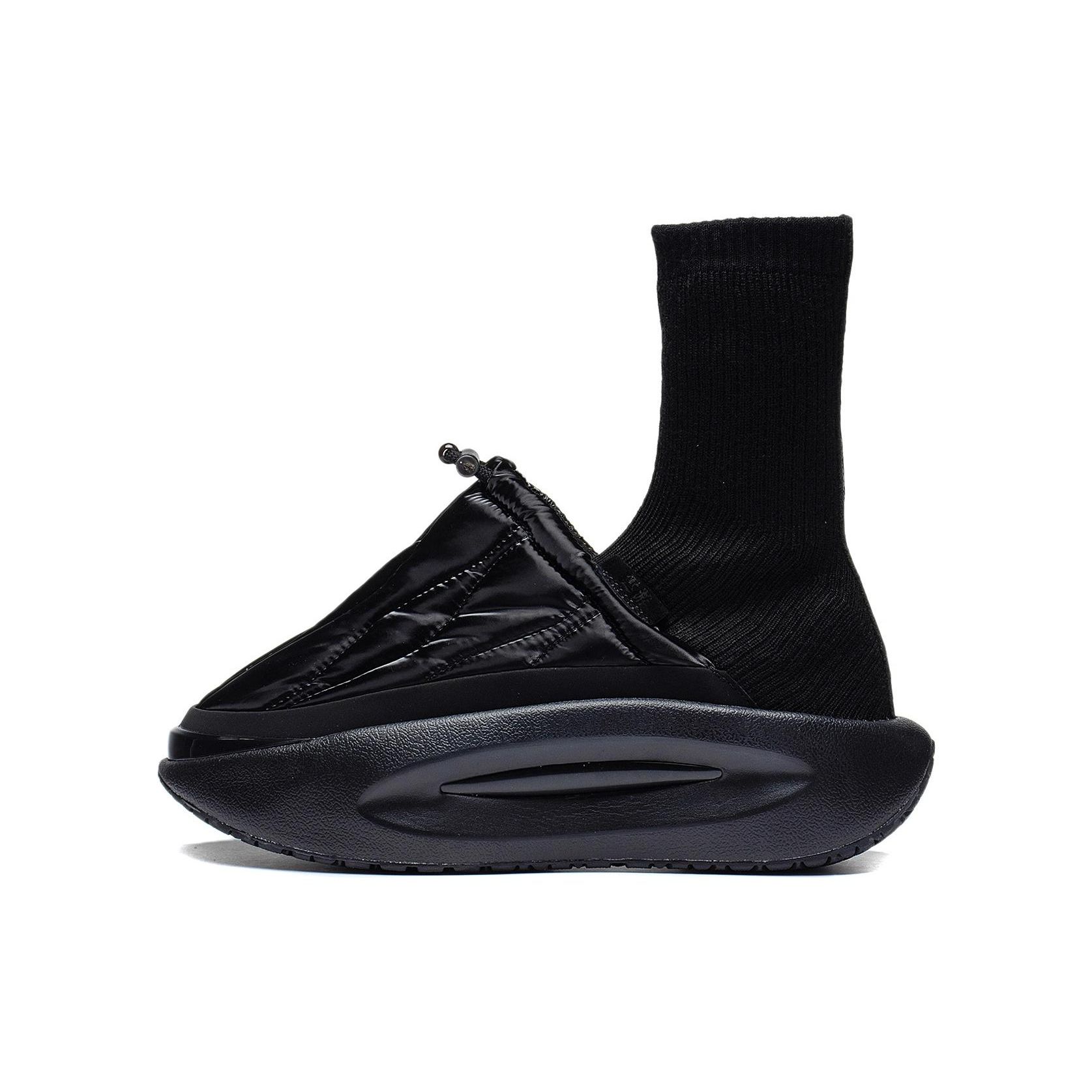 Li-Ning China Yunyou Fluffy Women High Top Casual Shoes Black AZGS146-6 35.5